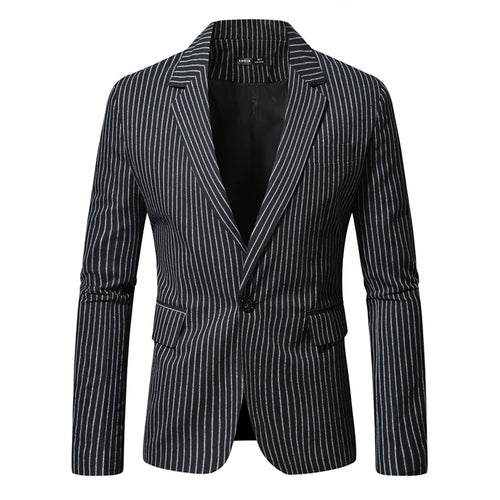 Elegant men's suit jacket with modern striped pattern Lune London