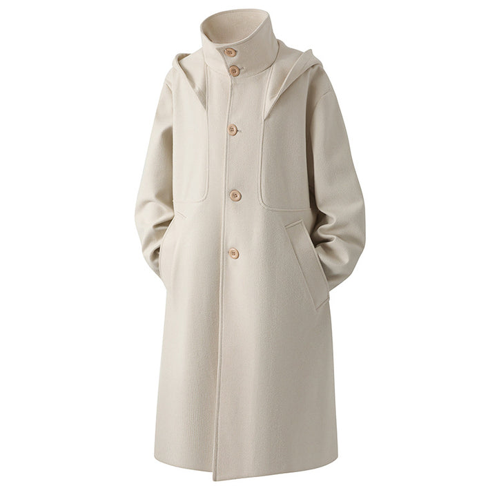 Women transition jacket with hood and structured design Lune London