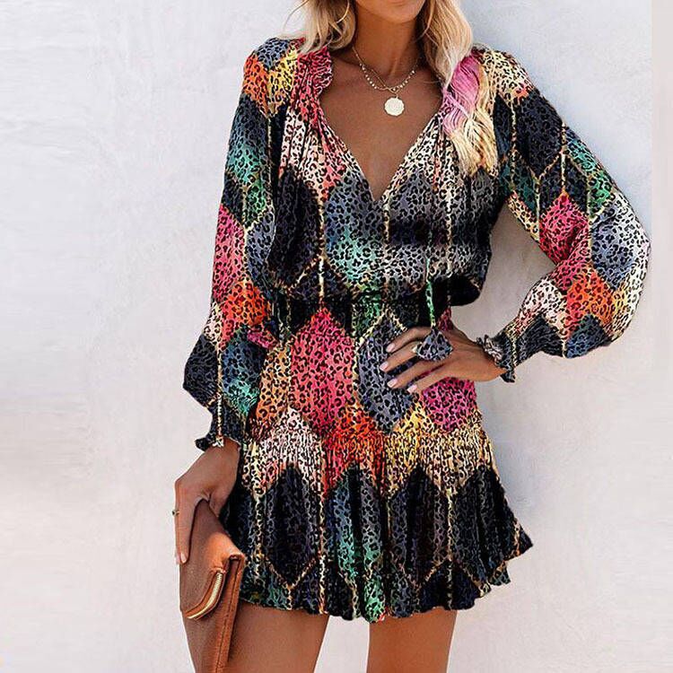 Elegant Lune London Ruffled Mini Flower Dress for Women