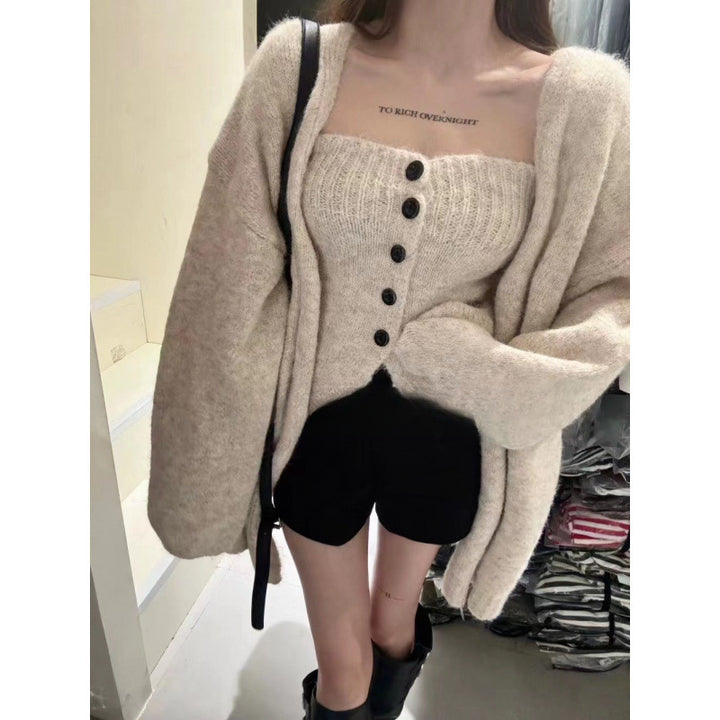 Gilet pour femmes avec détails de boutons et coupe ample Chic & Stil
