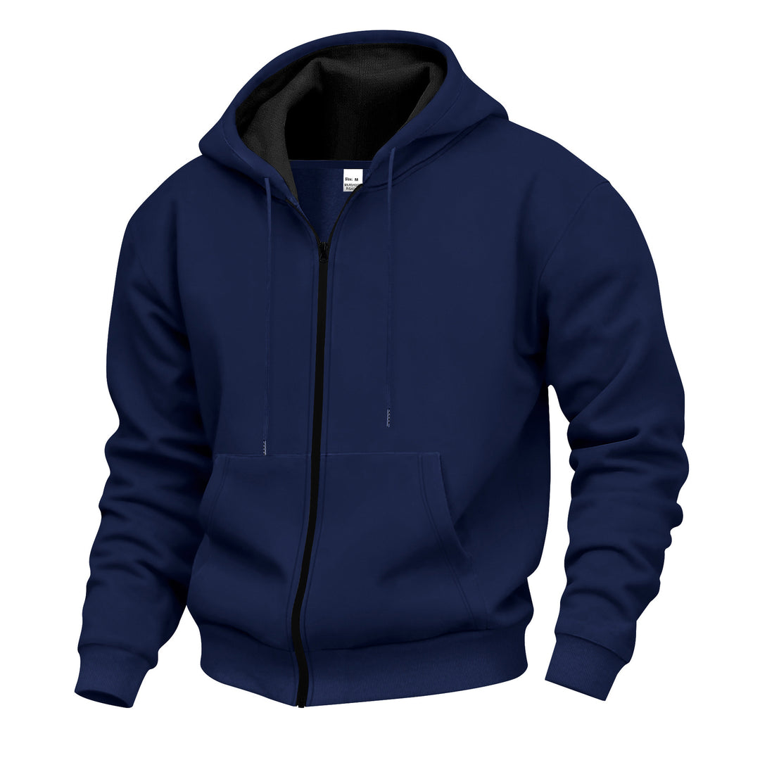 Men's hoodie with full zipper and soft inner lining Chic and style