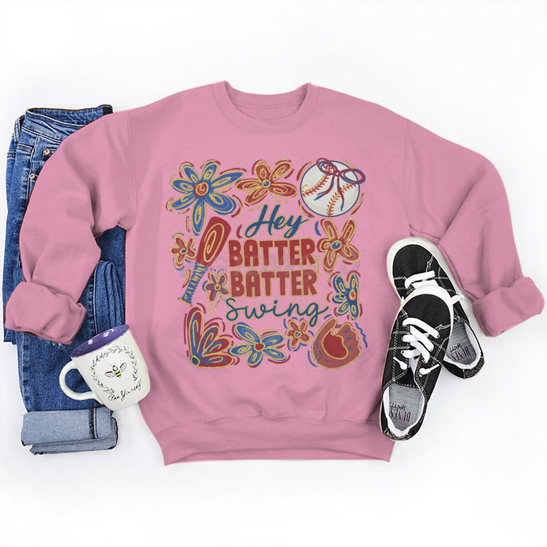 Sweatshirt femme avec motif de baseball créatif et coupe décontractée Chic & Stil