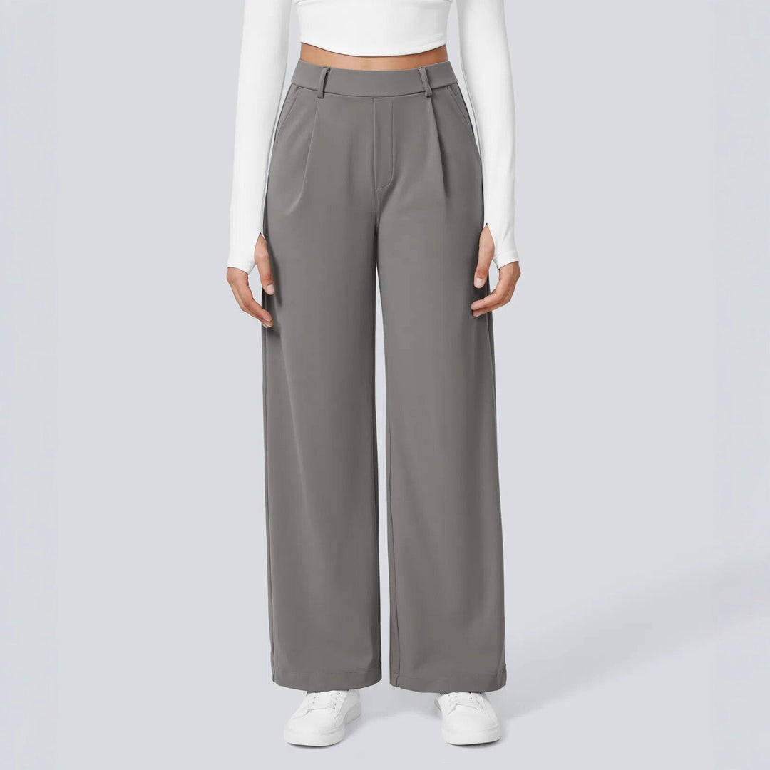 Pantalons palazzo amples pour les femmes avec des plis élégants Chic & Stil