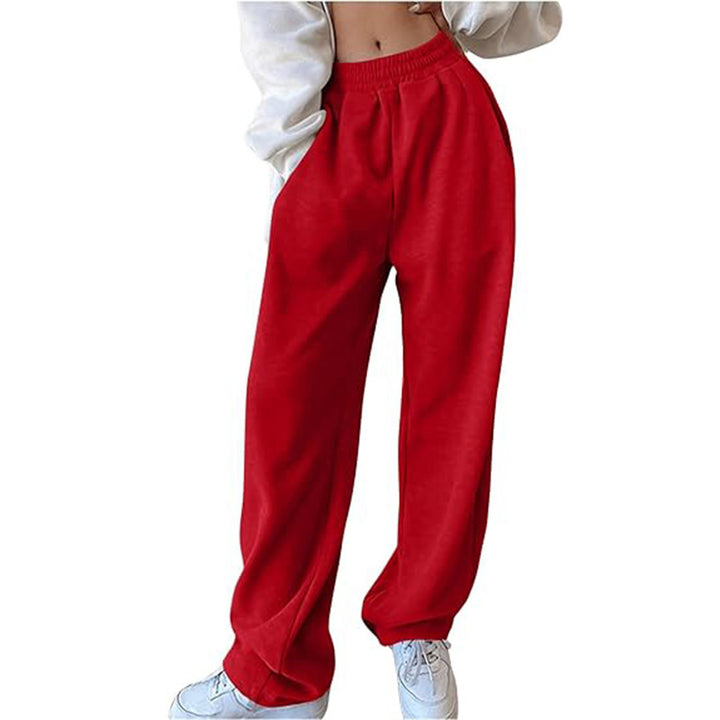 Casual women's joggers with high waist and elastic waistband Lune London