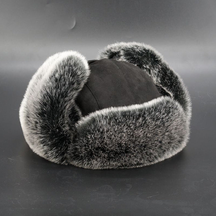 Women winter hat with ear protection lined in fur Lune London