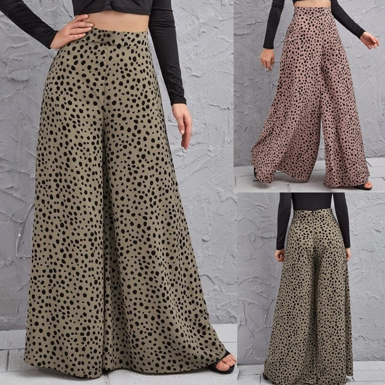 Lune London polka dot wide leg Palazzo pants for women