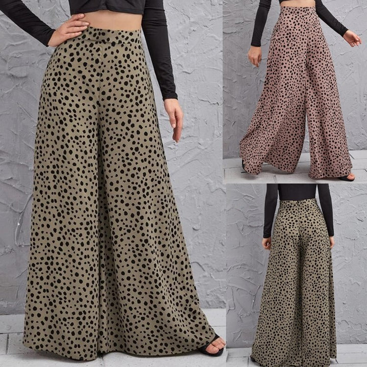 Lune London polka dot wide leg Palazzo pants for women