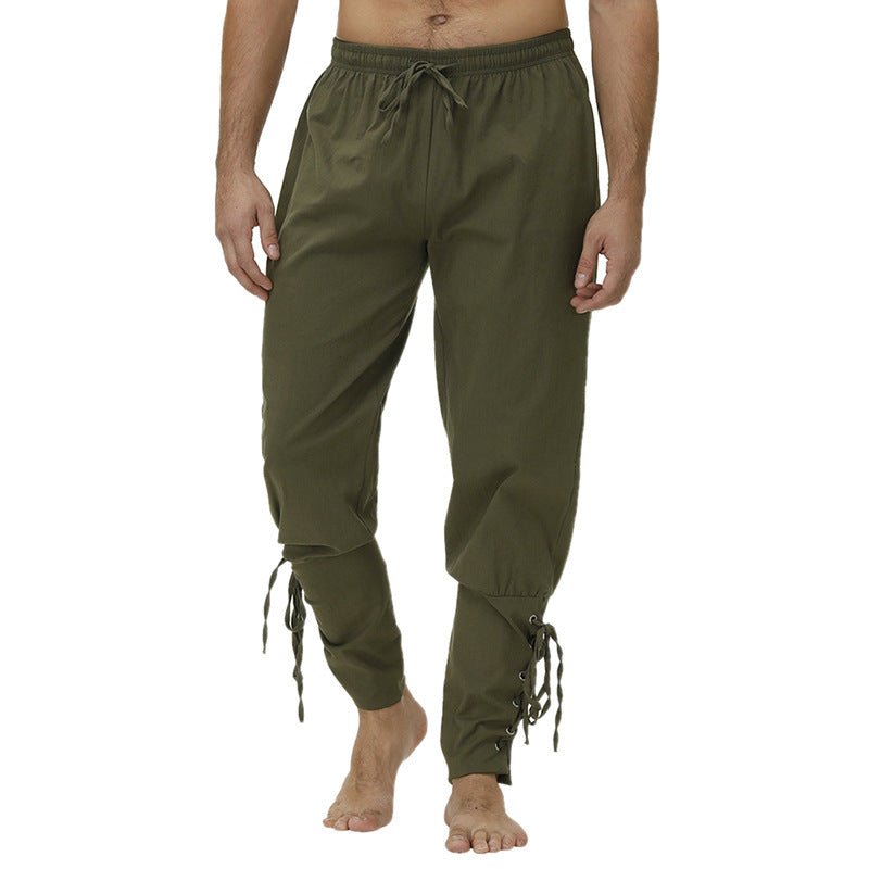 Men's leisure pants with a trendy fit and practical lace details Lune London