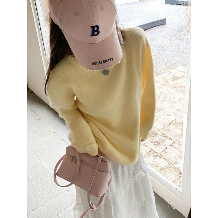 Pull en maille confortable pour femmes à coupe surdimensionnée Chic & Stil