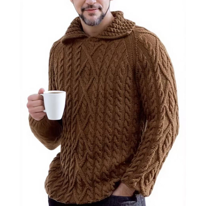 Chunky knit hoodie for men Lune London