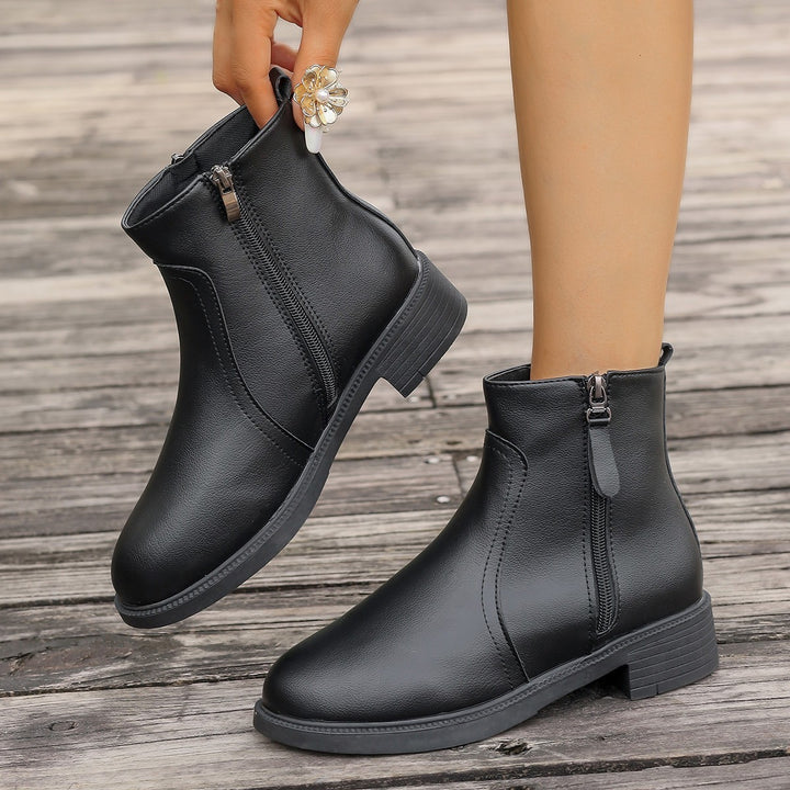 Ladies Elegant Boot with Zipper and Chic and Stylish Design