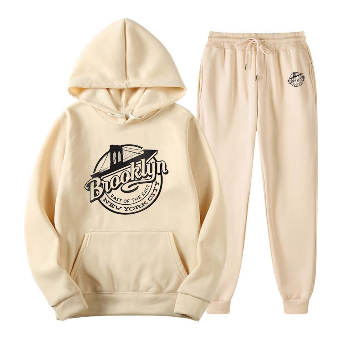 Women's leisure sweat suit with stylish Brooklyn print Chic & Stil