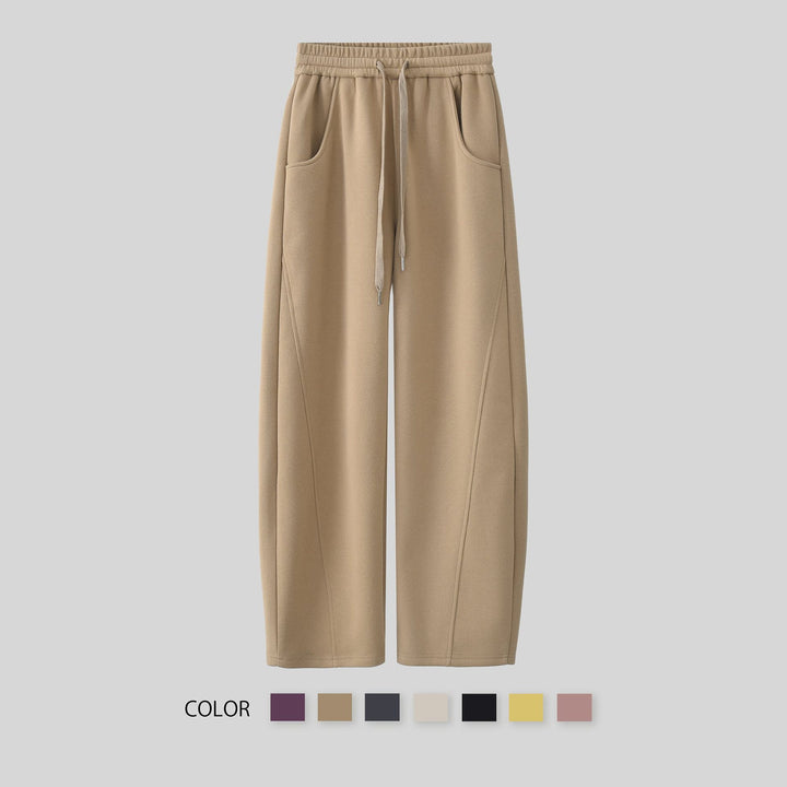 Women's elegant leisure pants with side pockets and elastic waistband Chic & Stil