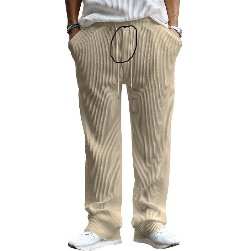 Chic and Stylish Men's Leisure Pants with Textured Design