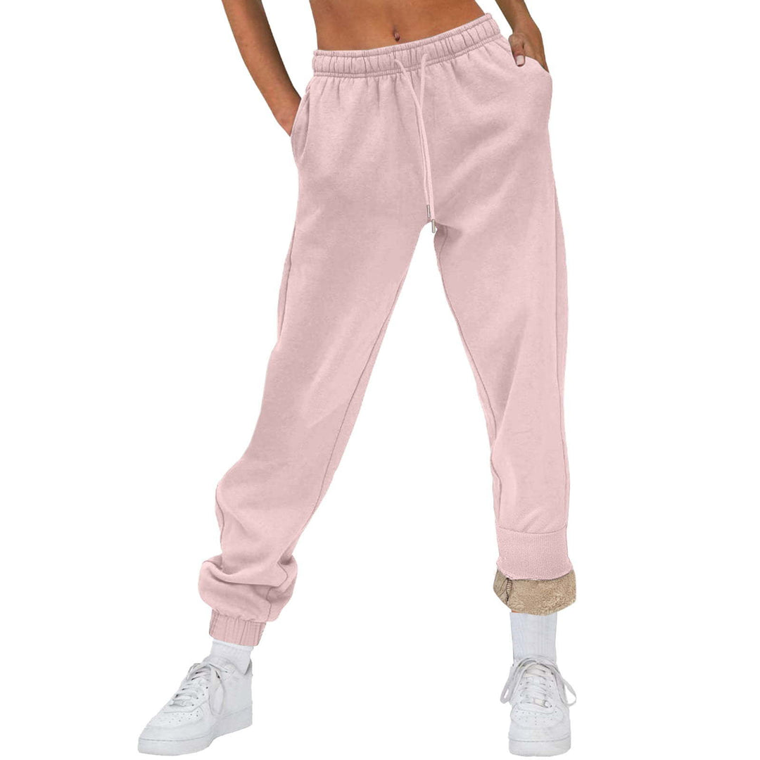 Women Comfortable Leisure Pants with Drawstring and Elegant Cuff Lune London