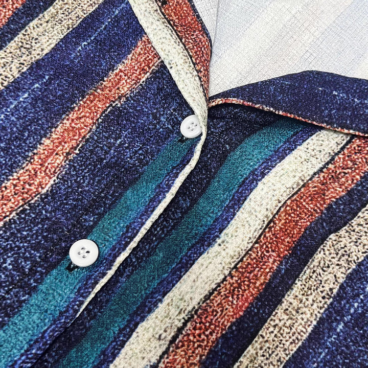 Shirt dress for women with straight cut and modern stripes Lune London