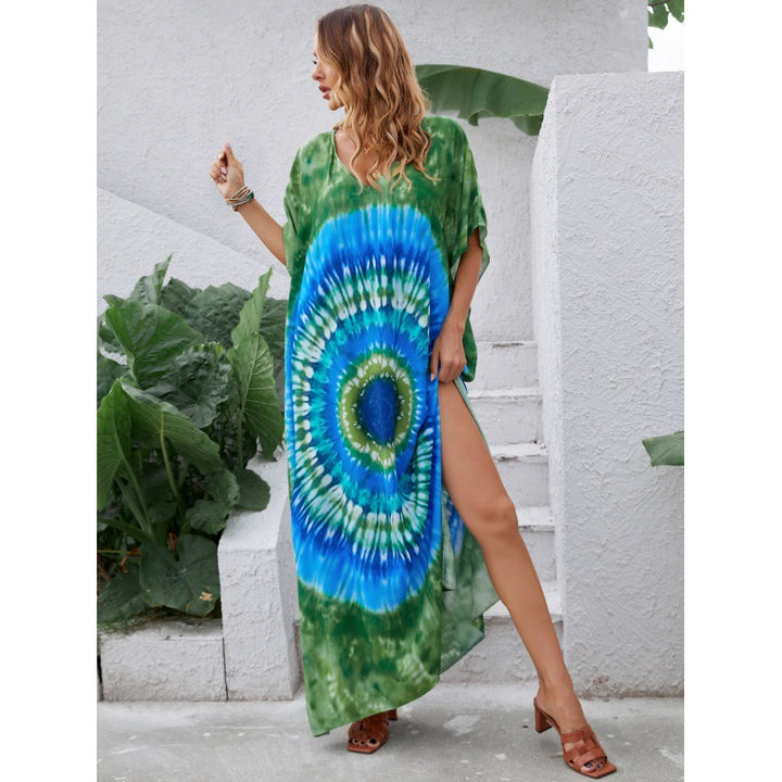 Women Bohemian butterfly dress beach chic and style