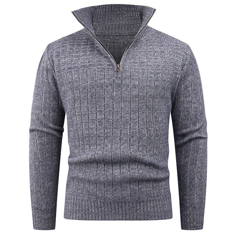 Elegant turtleneck pullover for men with modern cable-knit design Lune London