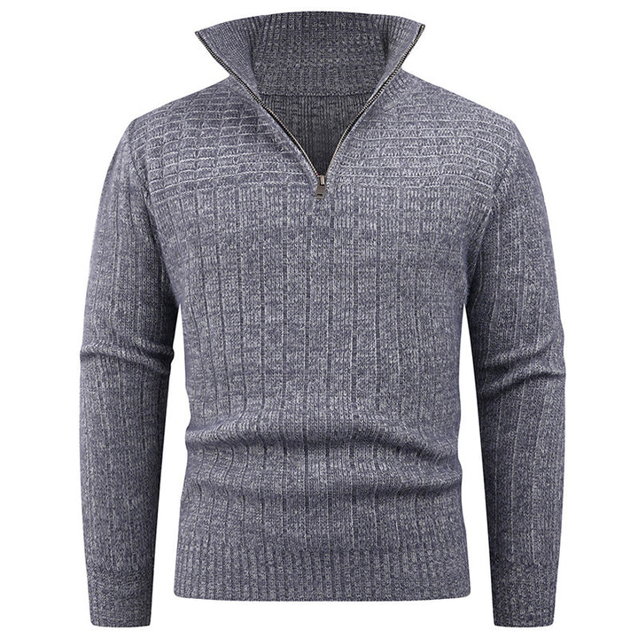Elegant turtleneck pullover for men with modern cable-knit design Lune London