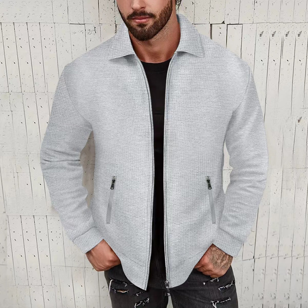 Veste matelassée tendance pour hommes avec col montant et poches zippées latérales Lune London