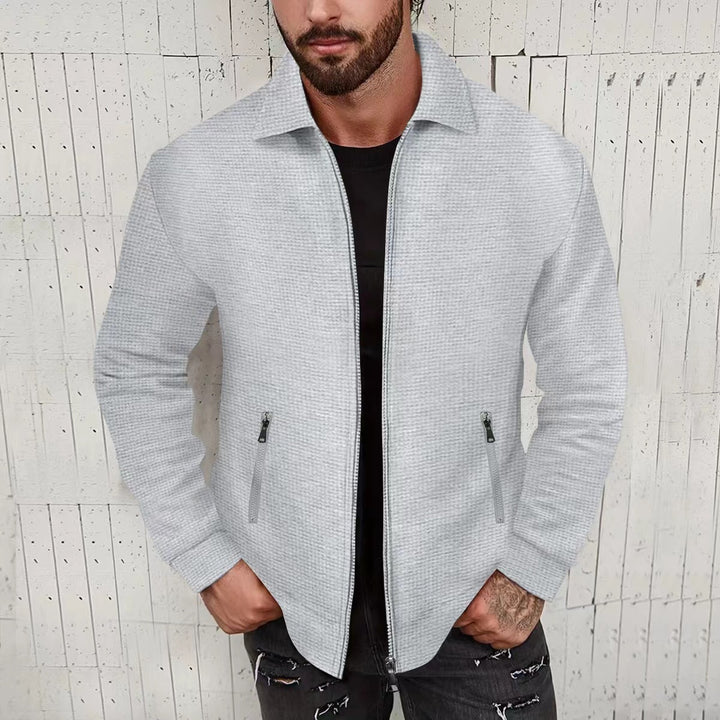 Veste matelassée tendance pour hommes avec col montant et poches zippées latérales Lune London