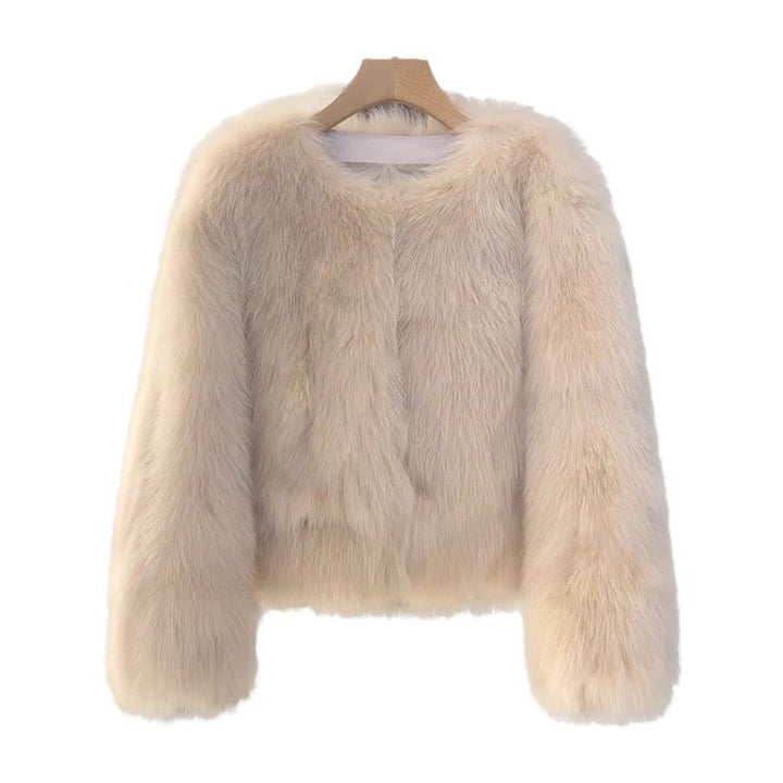 Veste élégante en fausse fourrure pour femmes avec coupe courte Chic & Stil