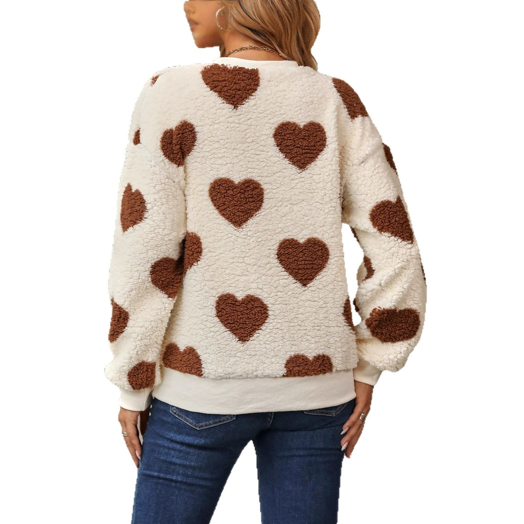 Women cozy sweater with heart pattern Lune London