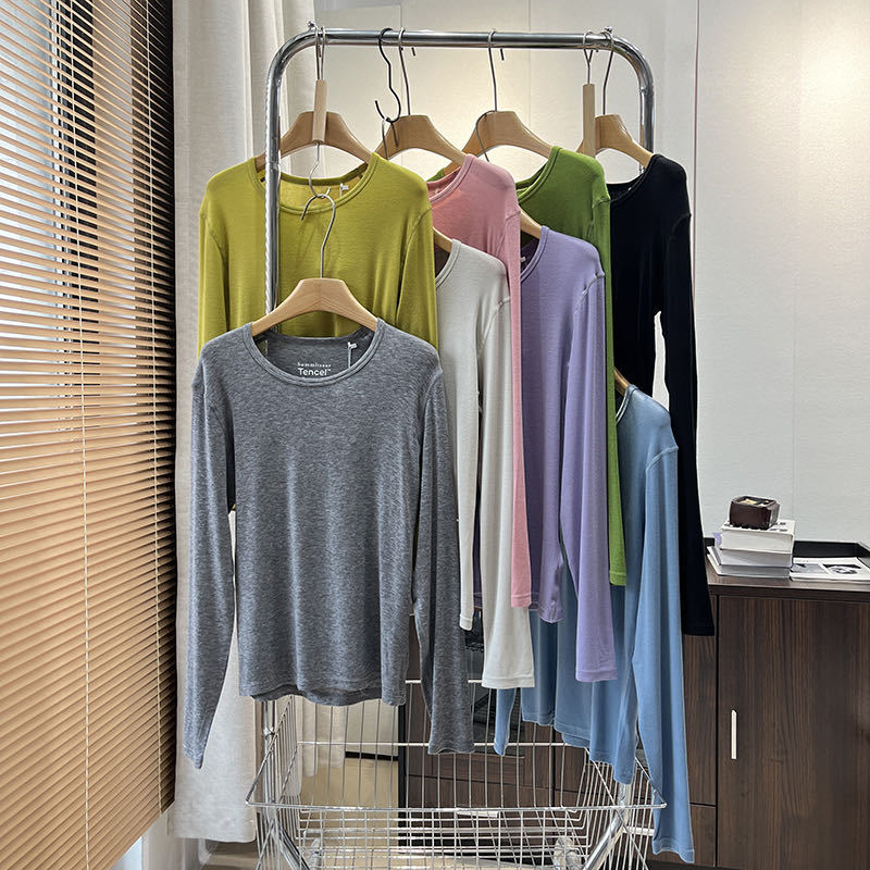 Chemise à manches longues pour femmes en jersey doux avec coupe ergonomique Chic & Stil