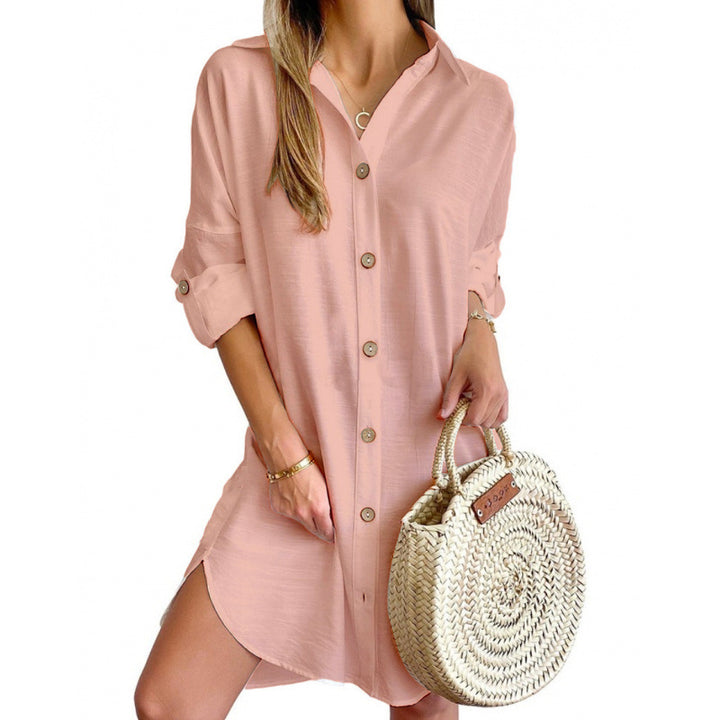Casual shirt dress for women in lightweight fabric with button closure Lune London