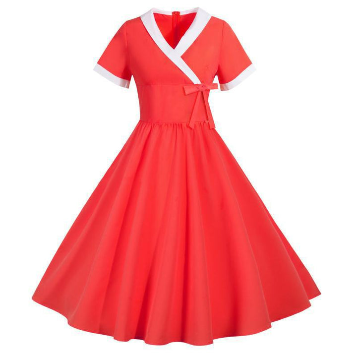 Robe midi pour femmes avec un design classique à enrouler et une ceinture à la taille Chic & Stil