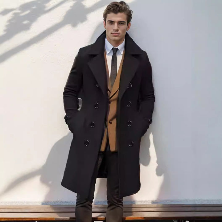 Double-breasted jacket for men in high-quality material Lune London