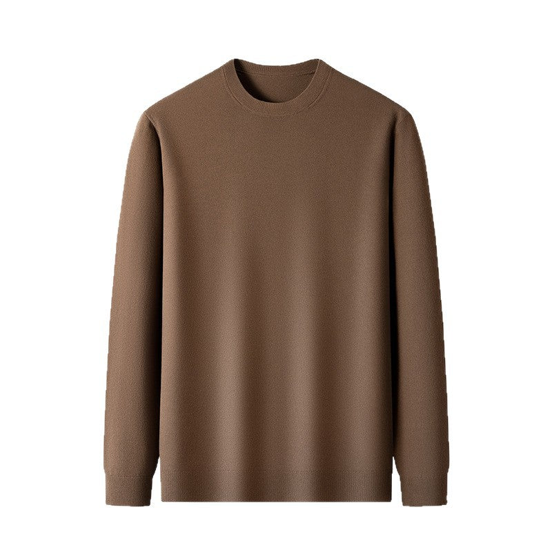 Classic crew neck sweater for men in fine wool Chic und Stil