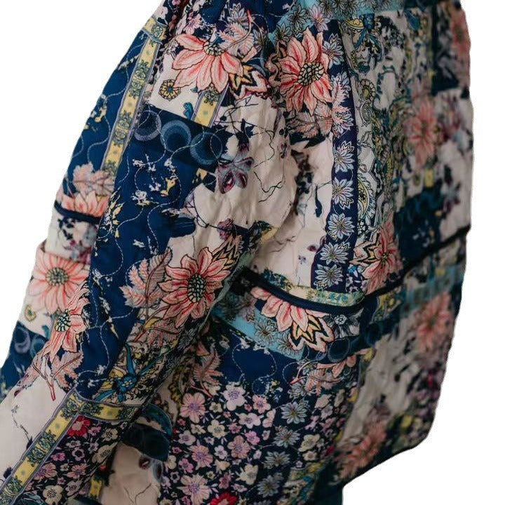 Veste matelassée femme avec design floral et poches pratiques Chic & Stil