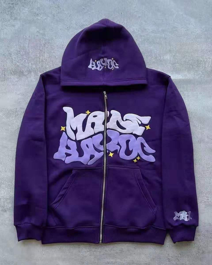 Women’s sporty hoodie jacket in urban graffiti style Lune London