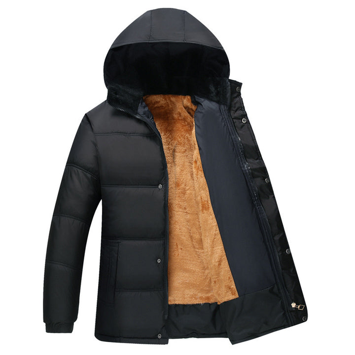 Veste matelassée tendance pour hommes avec doublure douillette et col à capuche réglable Lune London