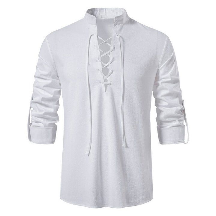 Men's casual long sleeve shirt with modern lace design and high quality cotton Lune London