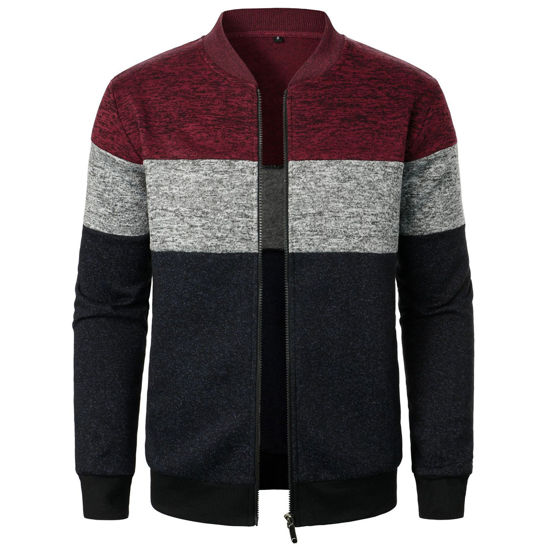 Men's sports jacket with modern stripe pattern and elastic finish Lune London