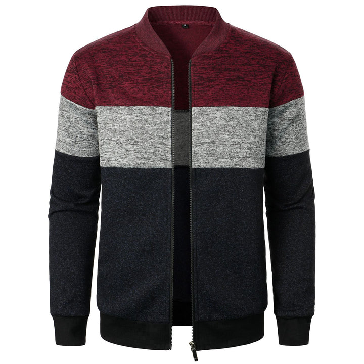 Men's sports jacket with modern stripe pattern and elastic finish Lune London