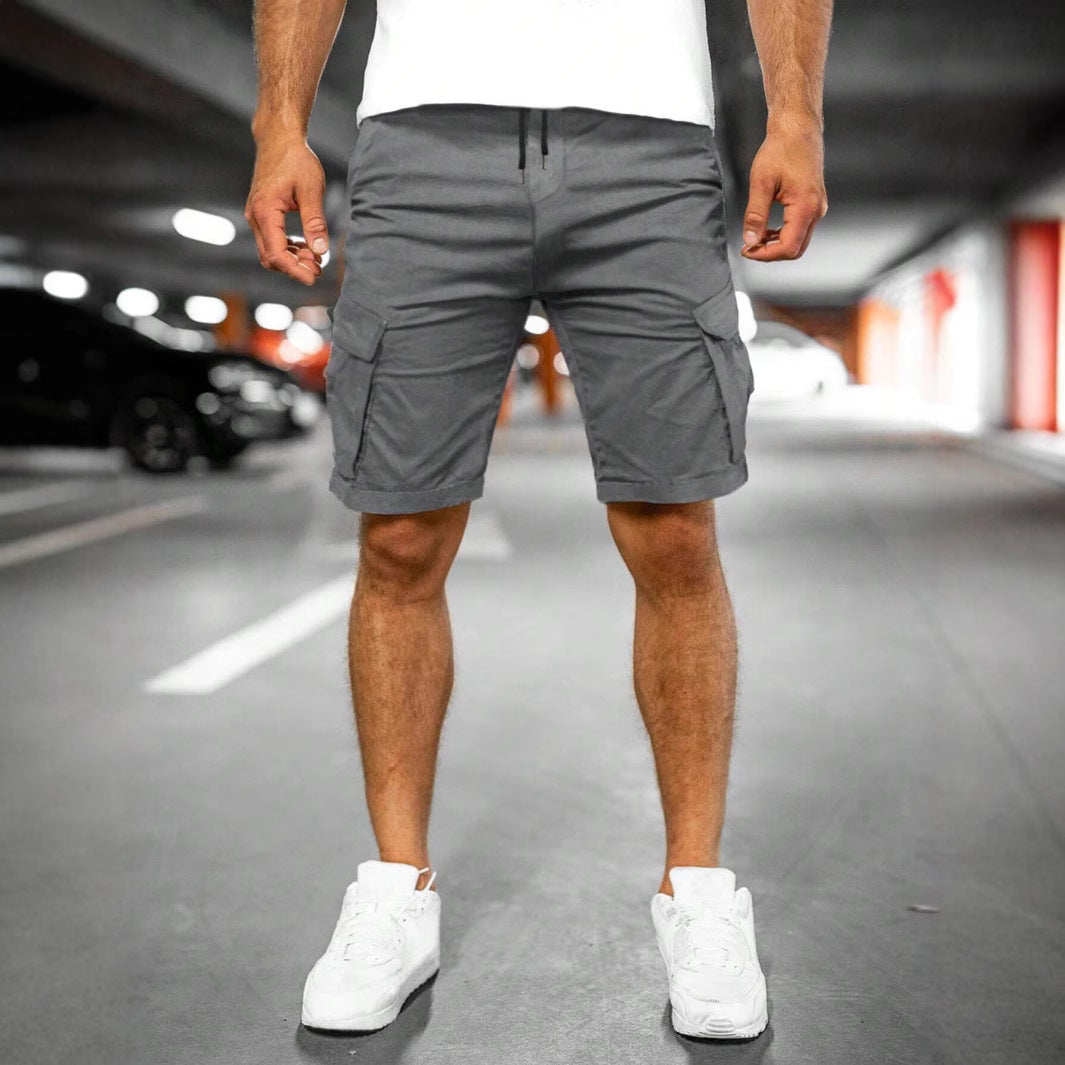 Multifunctional cargo shorts for men with practical side pockets Lune London