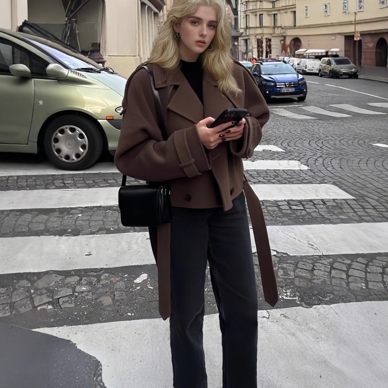 Oversized wool coat for women Lune London