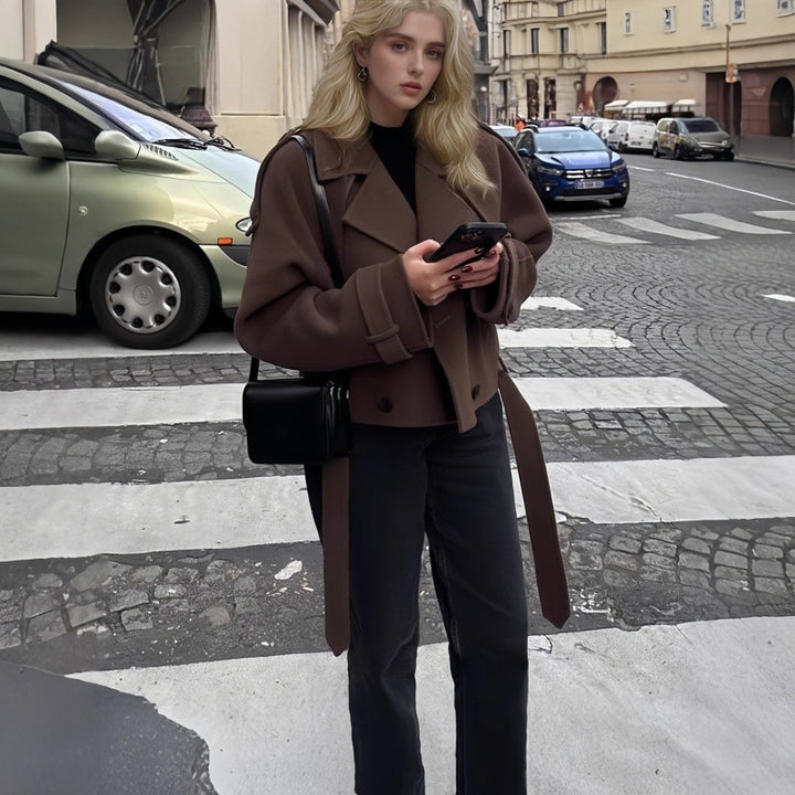 Oversized wool coat for women Lune London