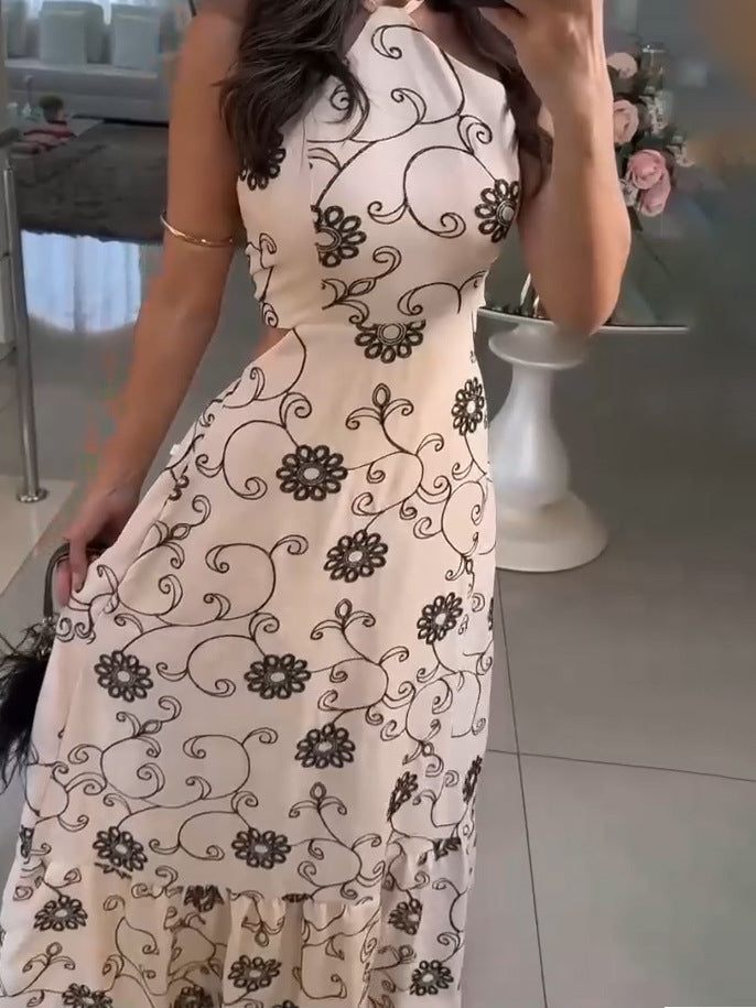 Women Maxi Dress Floral Print Elegant Lune London