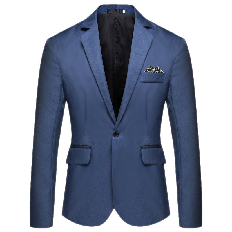 Men's Blazer Elegant with Matte Satin Surface and Chic and Stylish Button Details