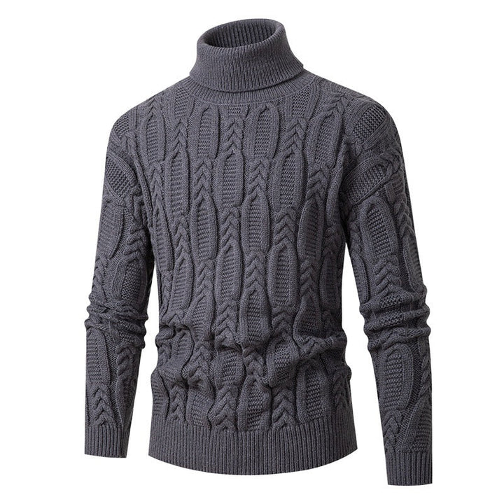 Lune London | Men's High-Quality Turtleneck Sweater with Pattern
