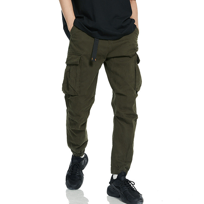 Men's cargo pants with elastic waistband and deep pockets Lune London