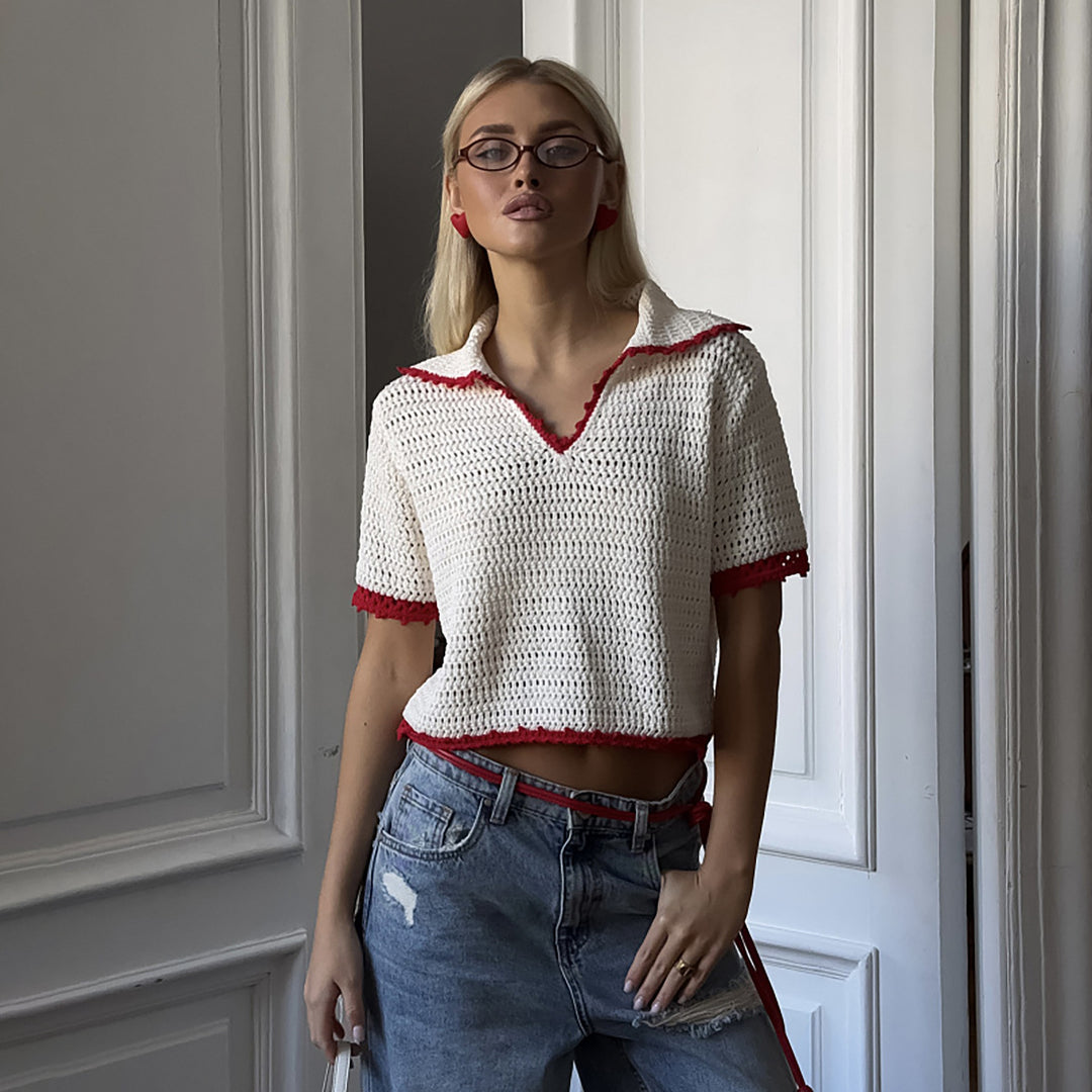 Loose crochet sweater for women Lune London