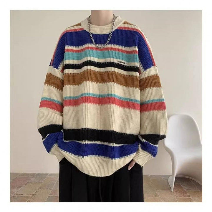Lune London oversized striped design casual sweater for women