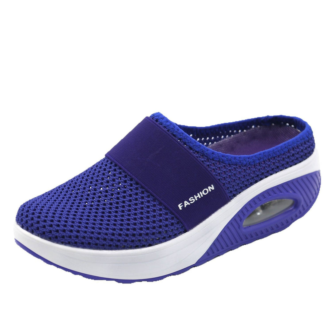 Ladies Comfortable Wellness Sandals with Air Mesh Surface and Cushioning Sole Lune London