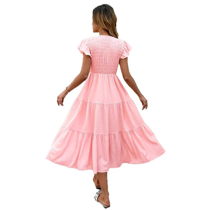 Lune London Fluid Ruffle Midi Dress for Women