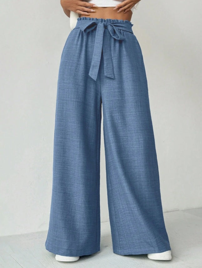 Ladies Wide Pants with Adjustable Waist Lune London